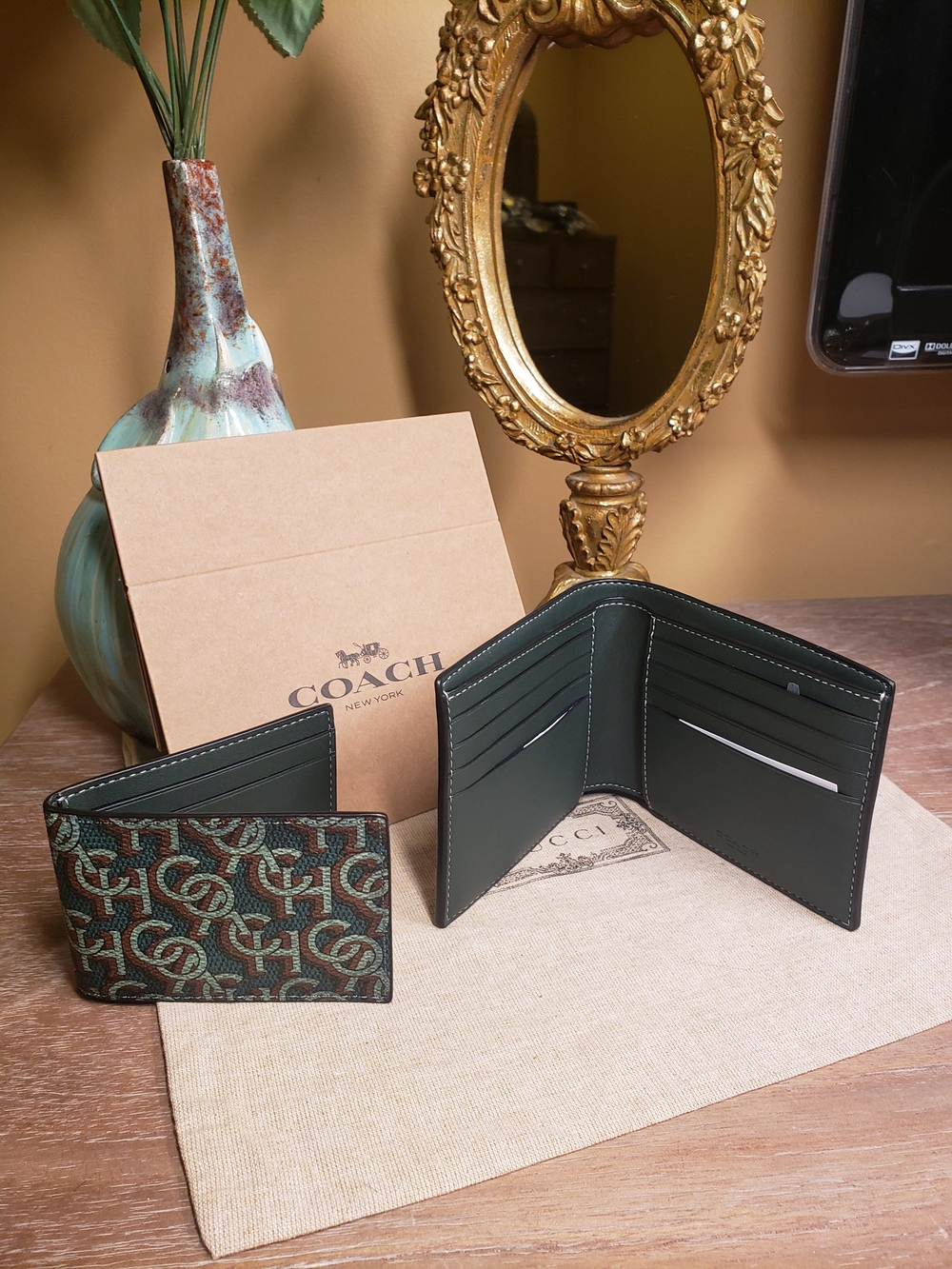 Coach Men's Signature Monogram Wallet w/ Removable Insert NWT! - Picture 6 of 9